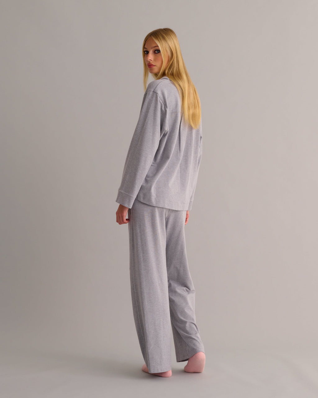 Moonlit Pyjama Set — Soft Grey