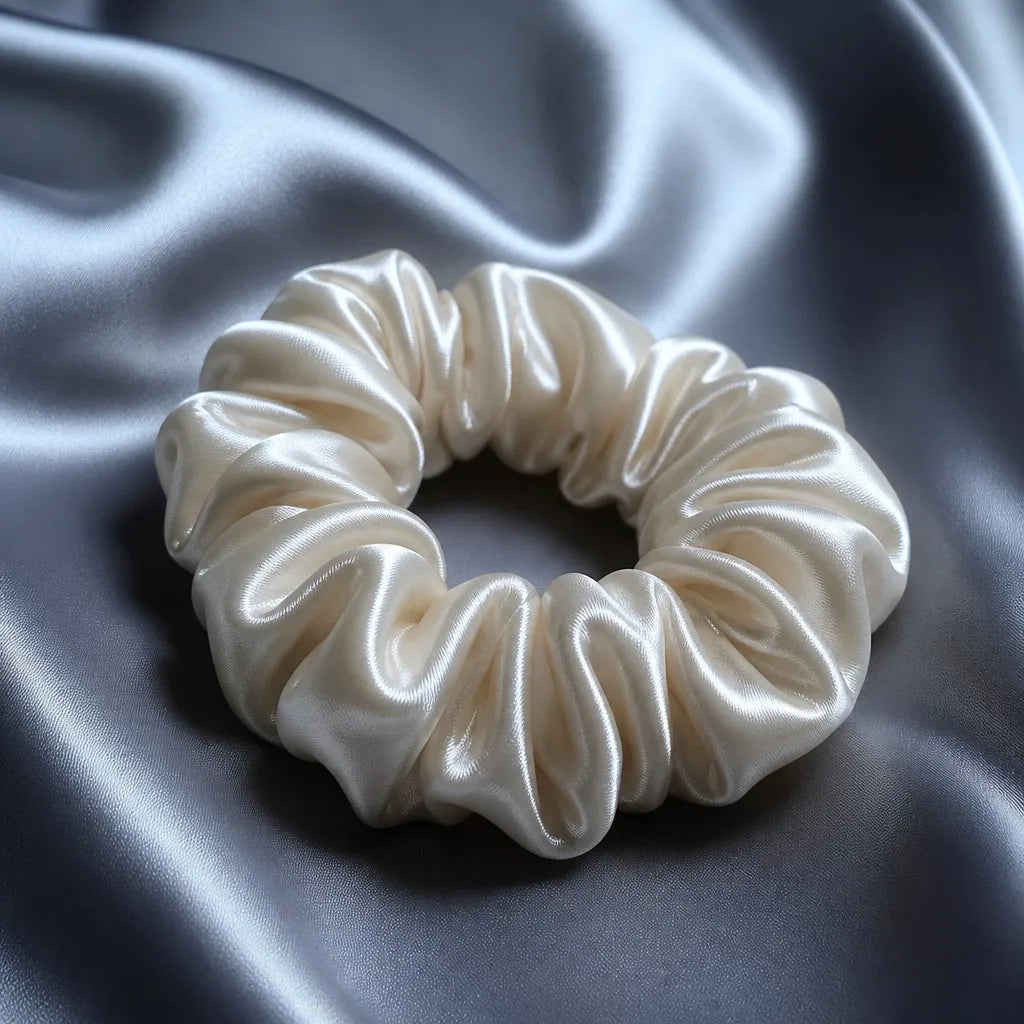 Silk Scrunchie | No-Crease Sleep Hair Tie | Moonlit Rest