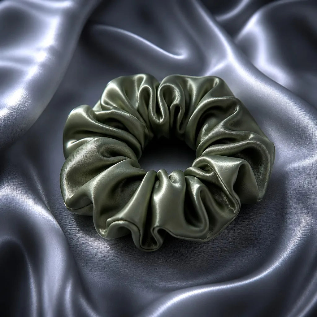 Silk Scrunchie | No-Crease Sleep Hair Tie | Moonlit Rest