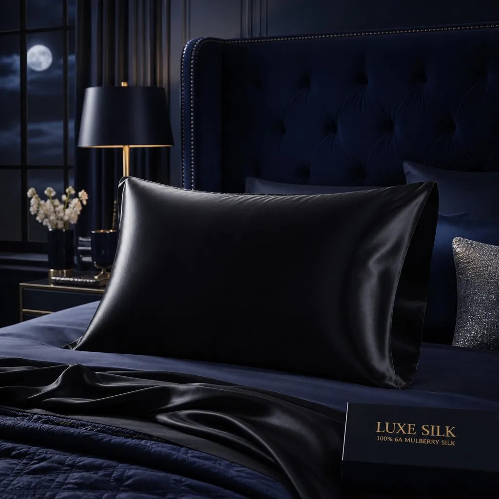 The Moonlit Silk Pillowcase | 100% 6A Mulberry Silk