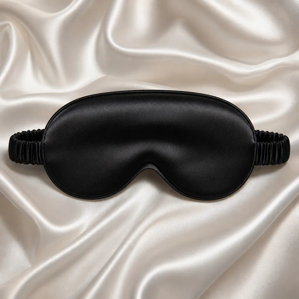 Moonlit Rest Premium 6A Mulberry Silk Sleep Mask - Clean Studio Hero Shot