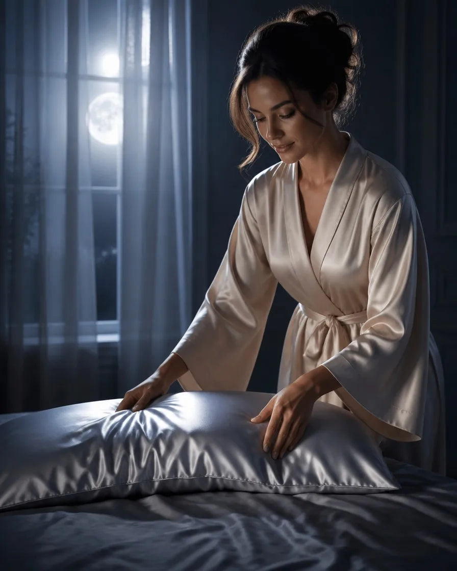 The Moonlit Silk Pillowcase | 100% 6A Mulberry Silk