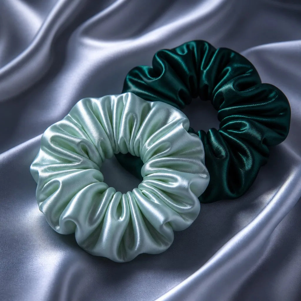 The Moonlit Silk Scrunchie | 6A Mulberry Silk