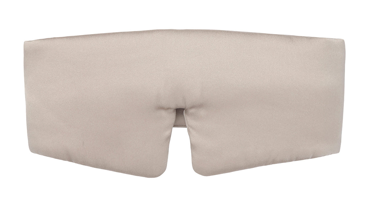 Moonlit Silk Sleep Mask — Latte
