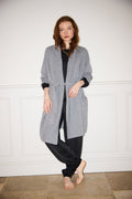 Moonlit Cashmere Robe — Silver Grey